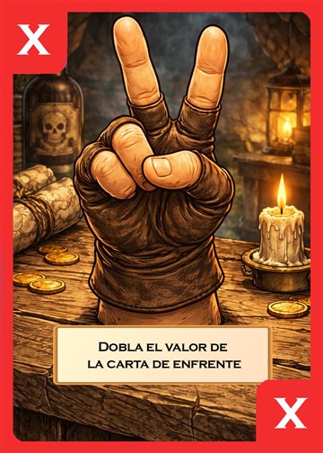 Carta roja: vale el doble que la carta de enfrente