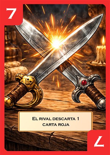 Carta roja: el rival descarta una carta roja